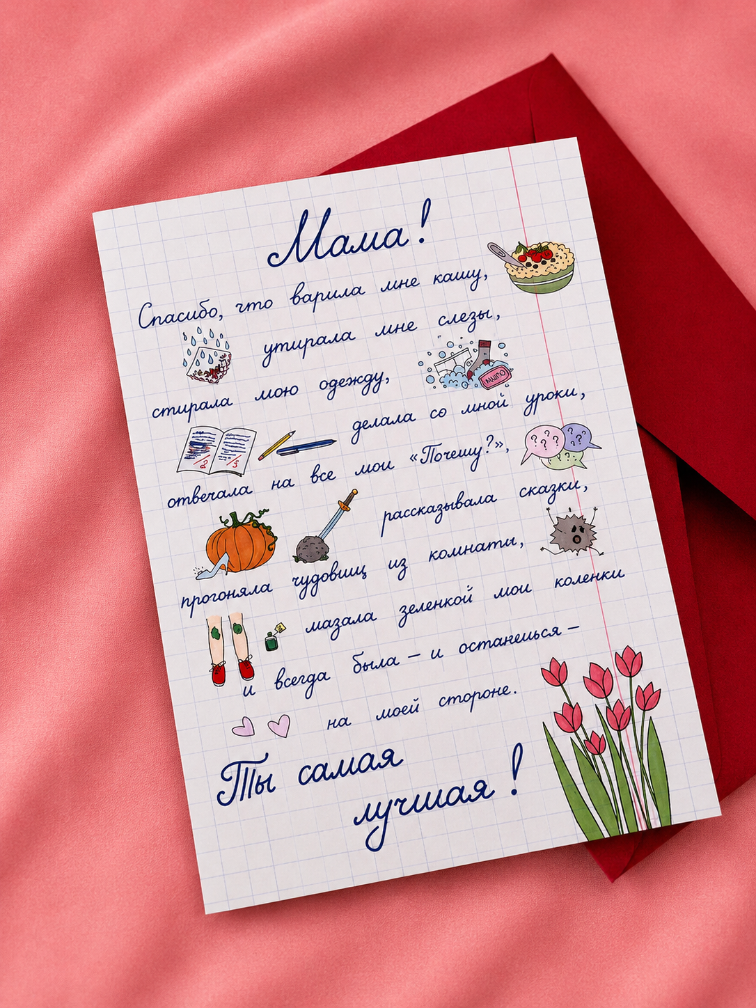 Открытка "Мама"