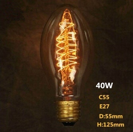 ретро лампа с нитями накаливания