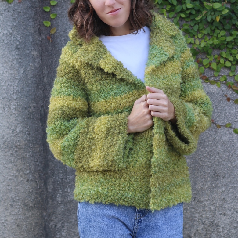 МК "Кардиган Букле" крючком