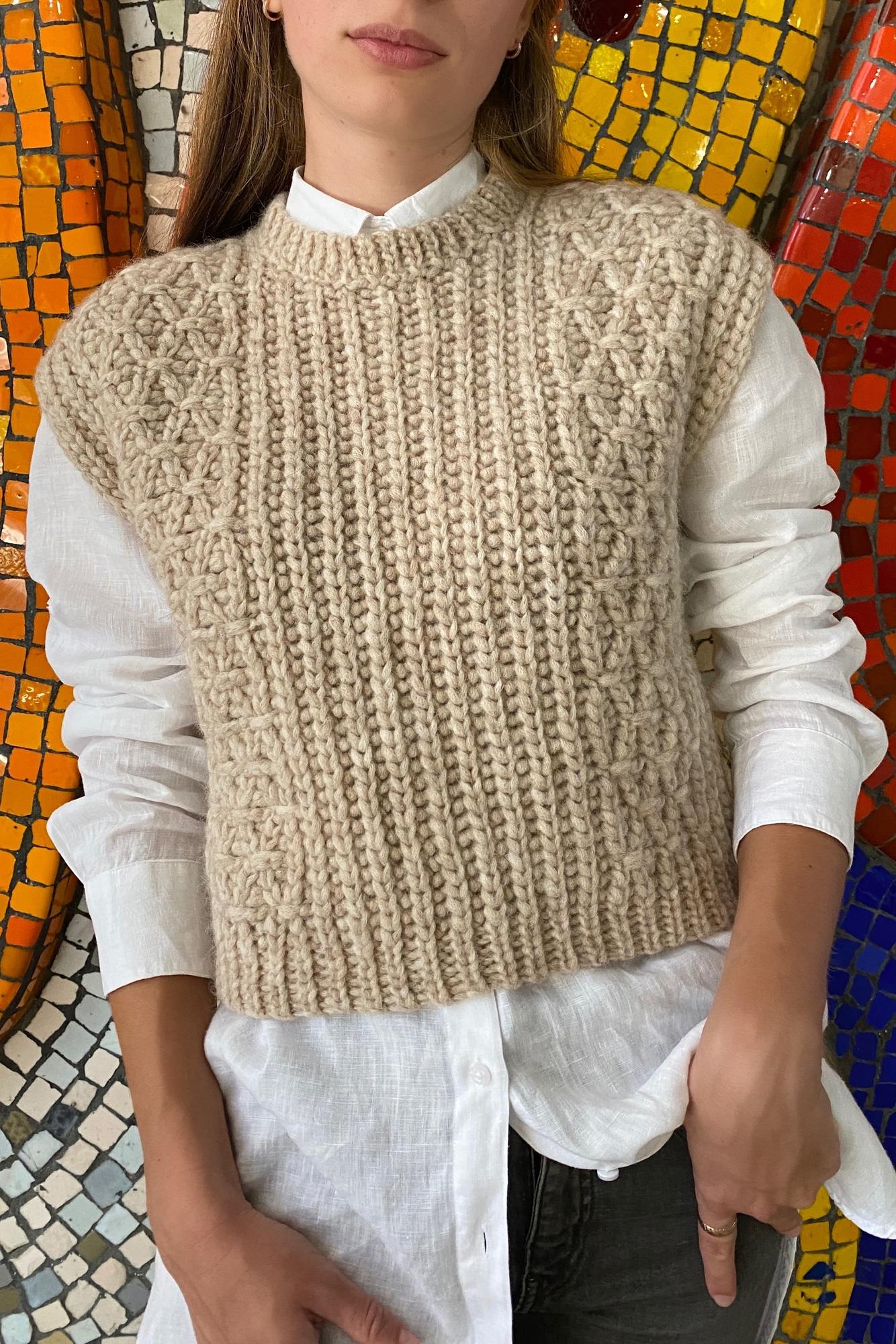 МК "Жилет с аранами" крючком