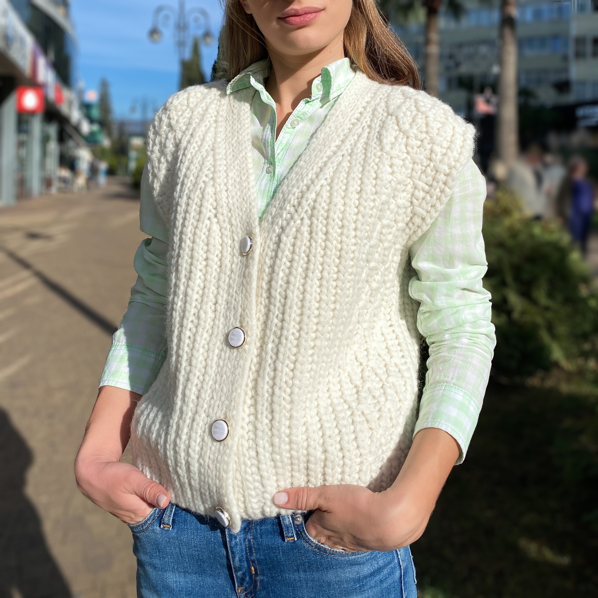 МК "Кардиган с аранами" крючком