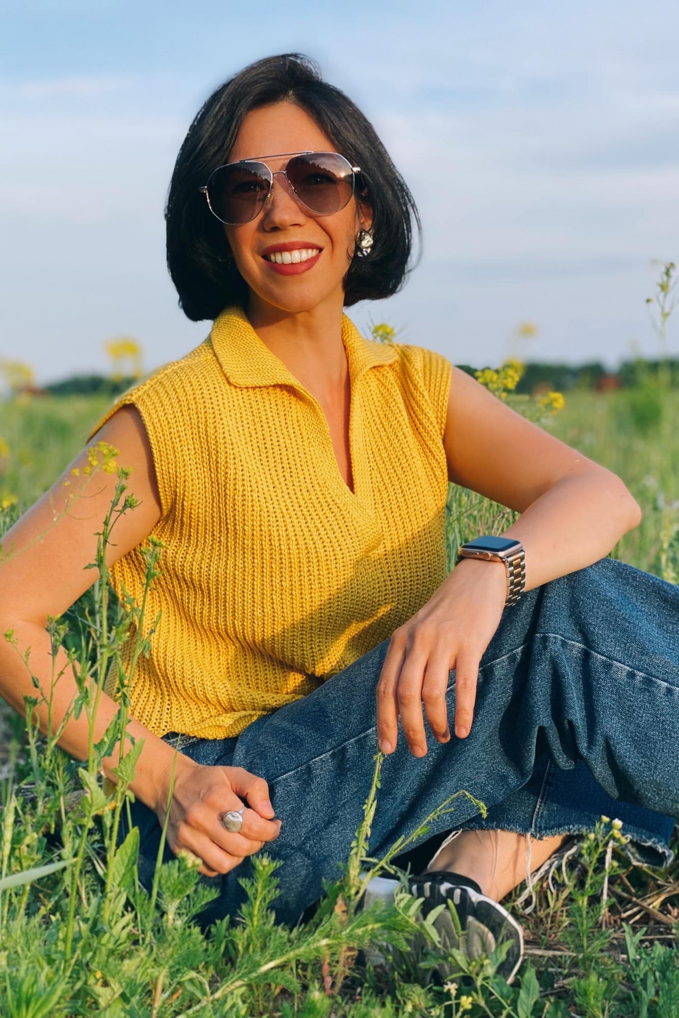 МК "Футболка ПОЛО" крючком