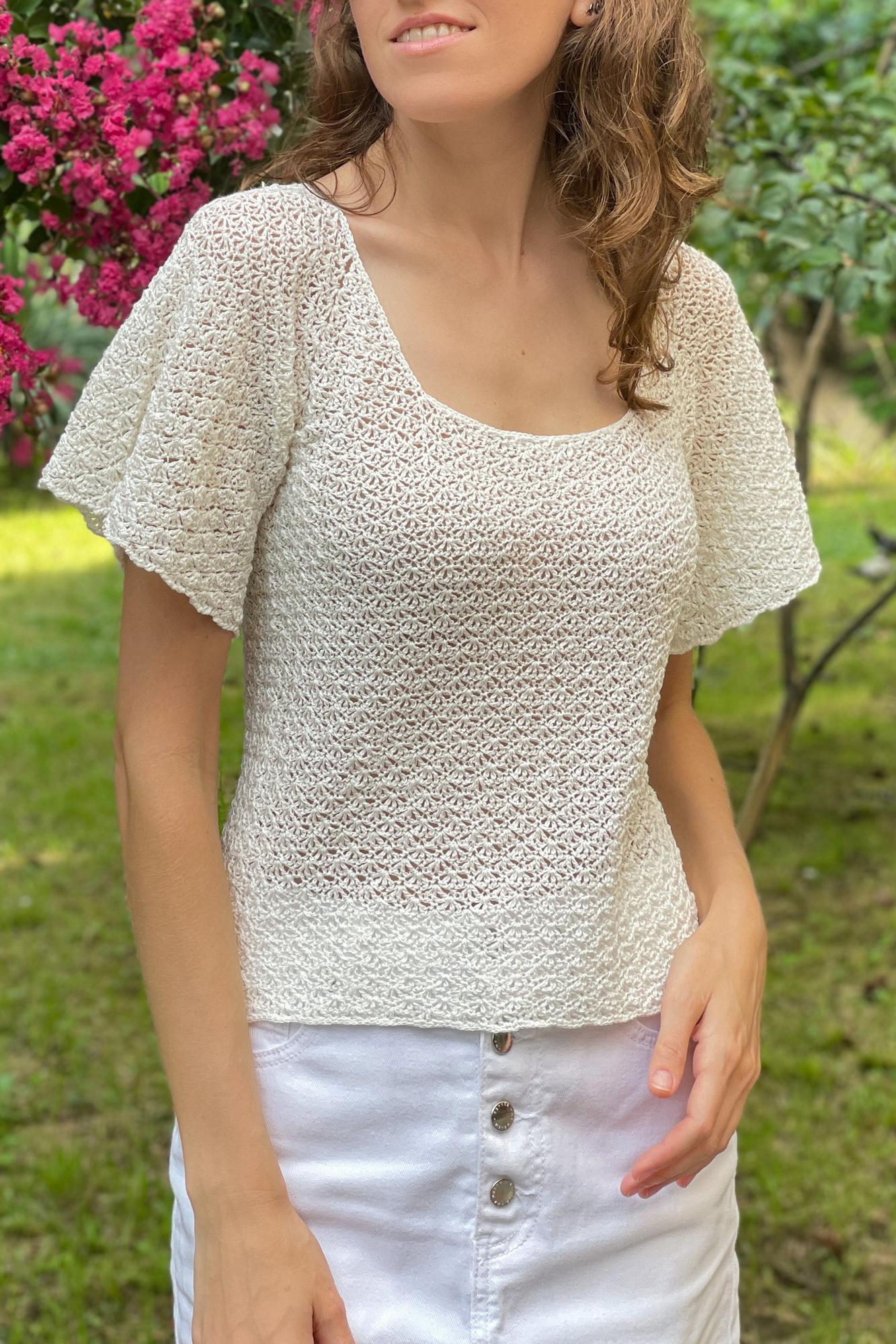 МК "Блуза Жасмин" крючком