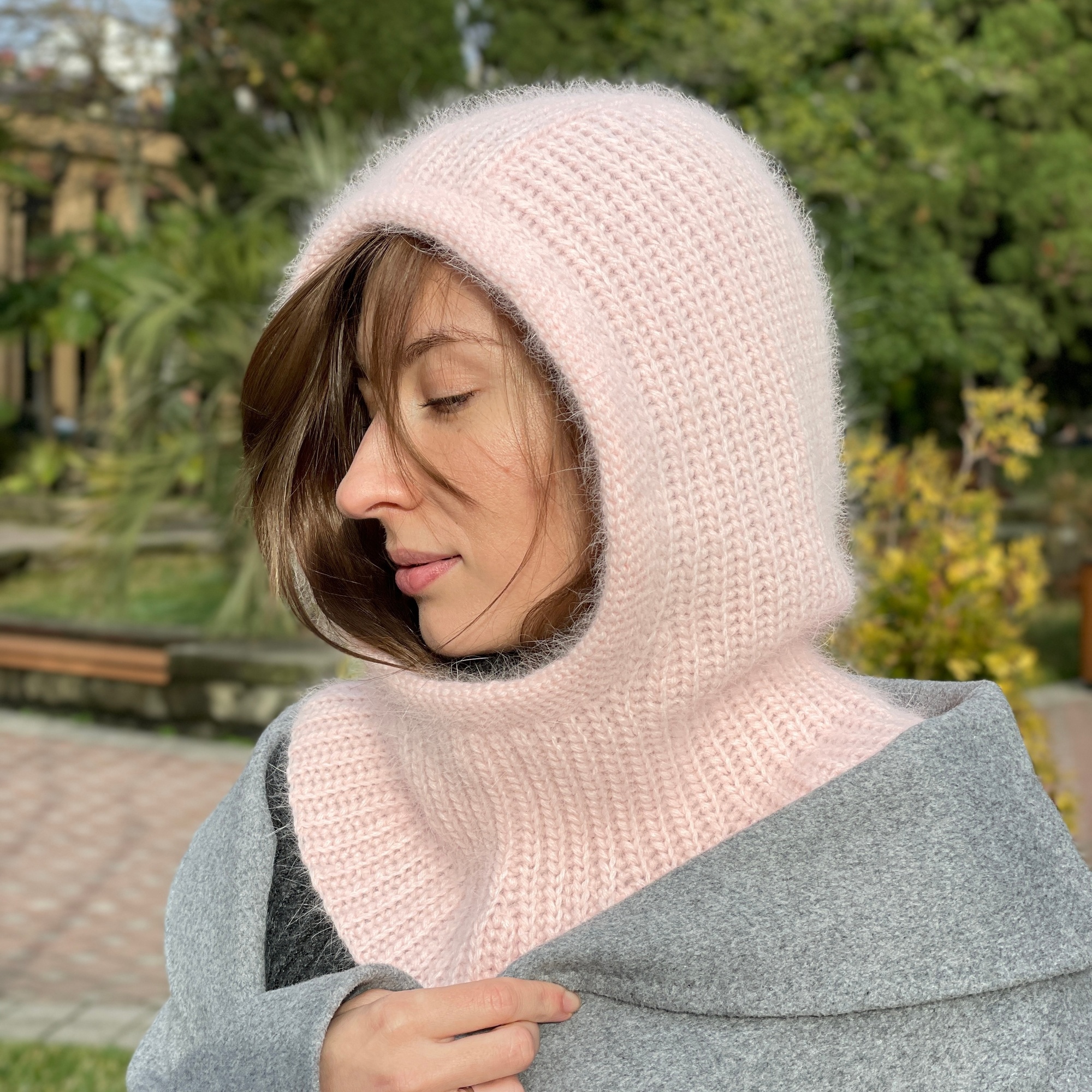 МК "Капор с манишкой" крючком