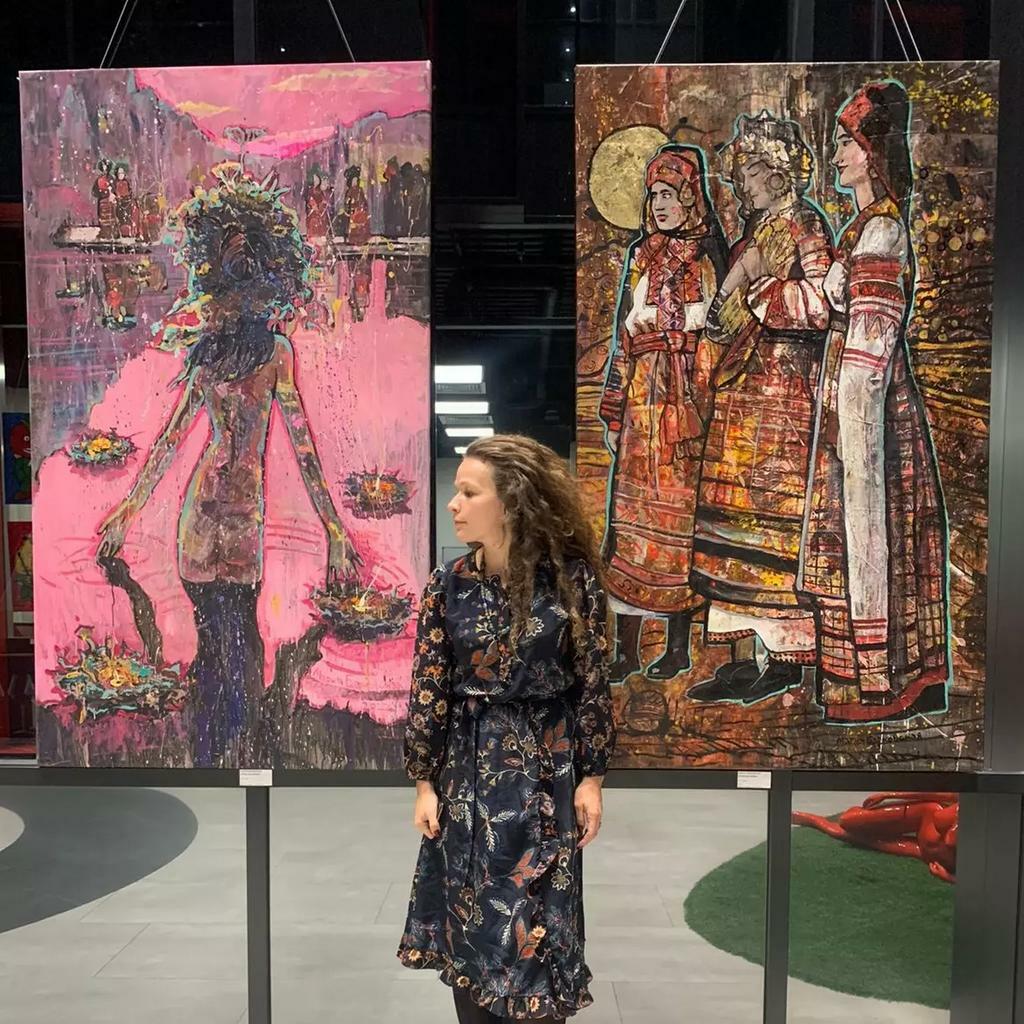 "Красные девы”  170х100см