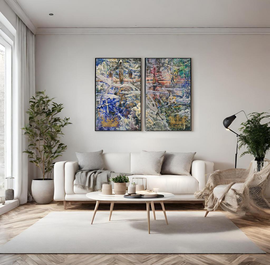 "Рождение реки”  110х70см холст/масло