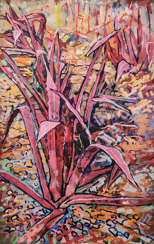 “Розовая агава”  170х100см