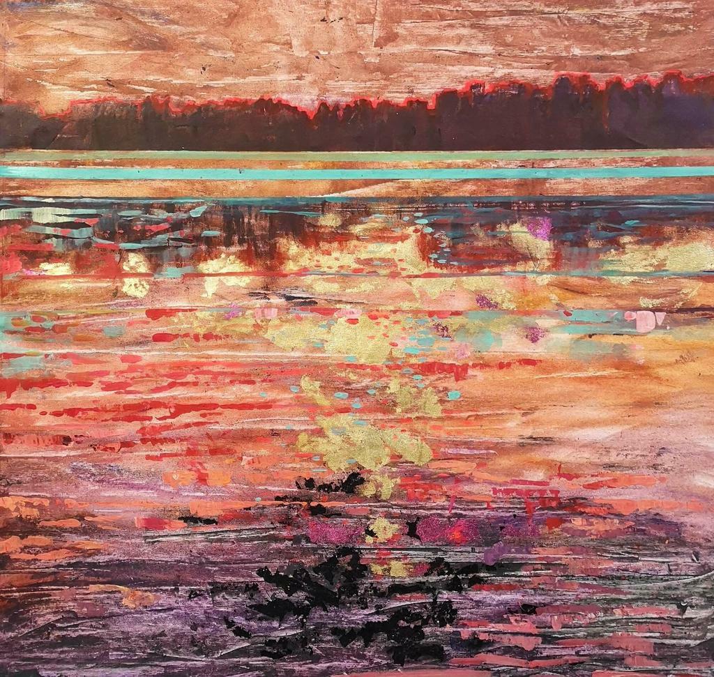 "Золотой океан"  100х100см