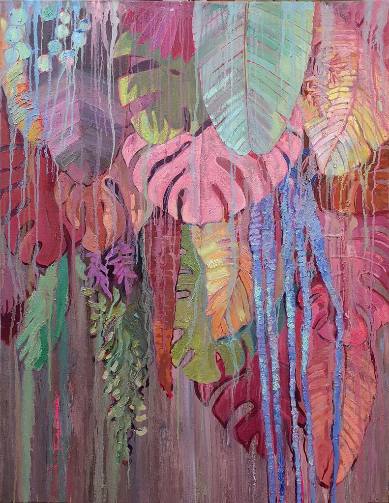 "Влажные джунгли" 80х100см