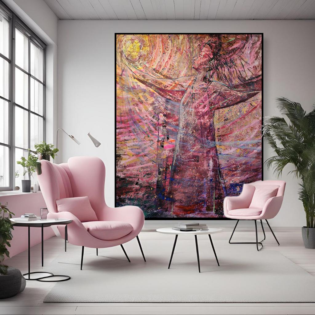 "Река времен "  170х200см