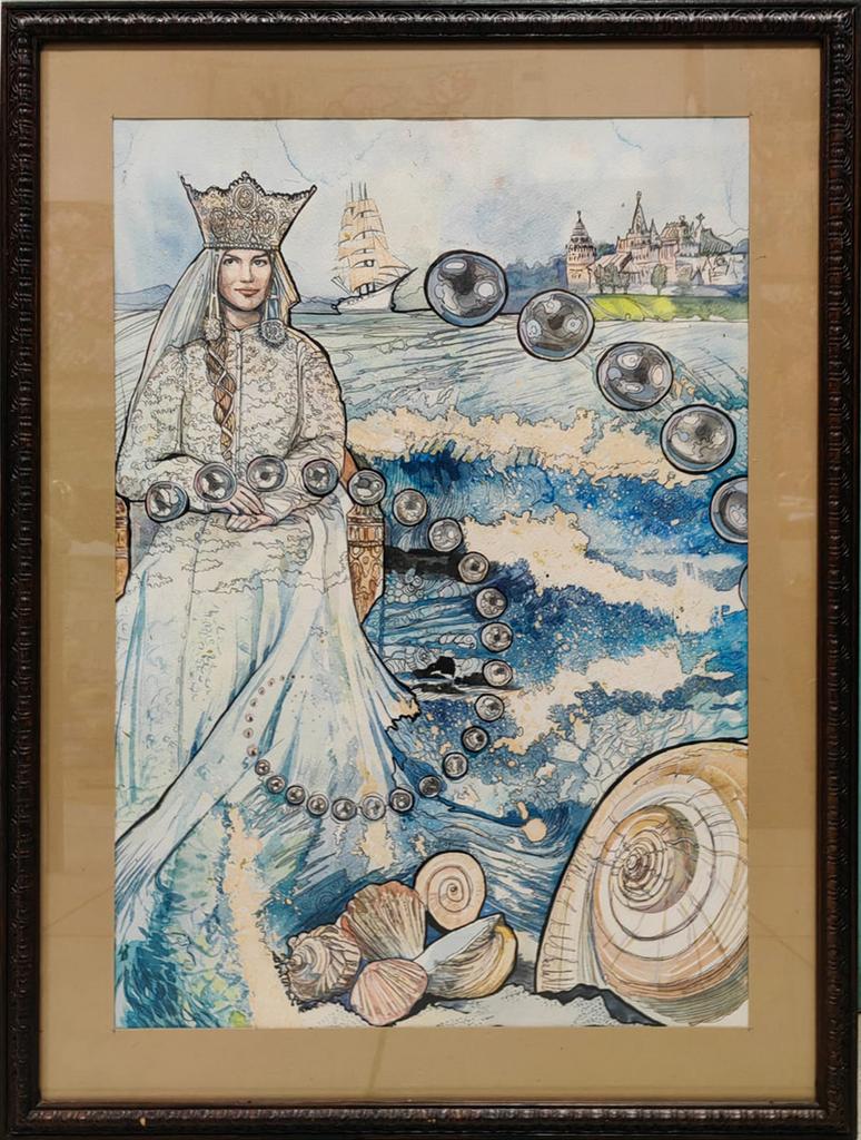 «Повелительница океана».  40х58см