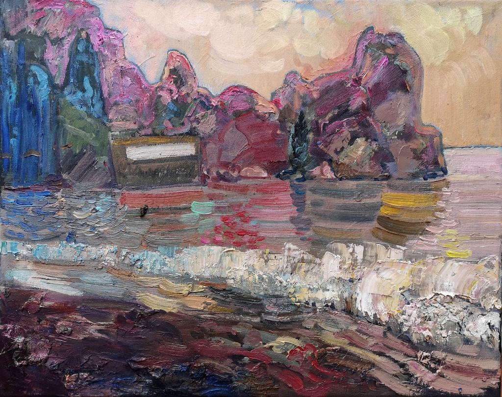 "Сквозь флер мечты. Дом Чехова" 33х46см