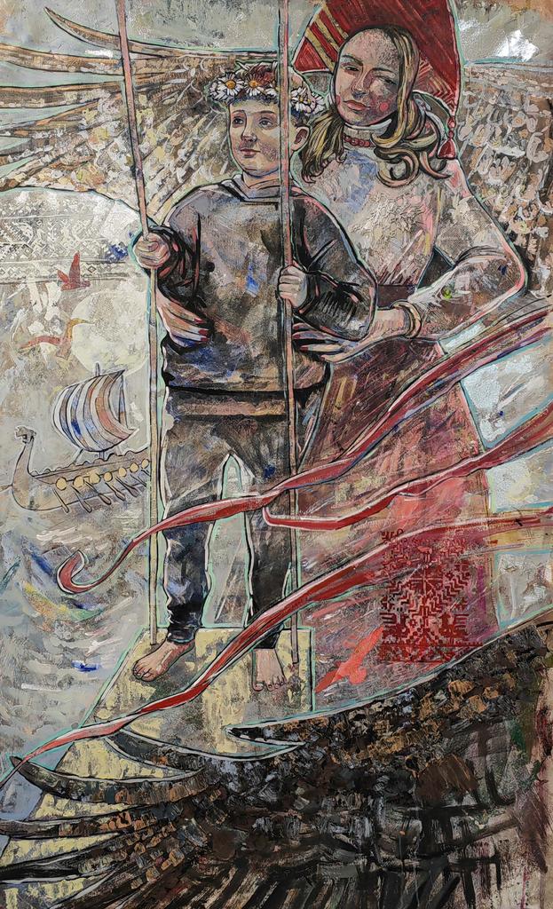 "Взлетай выше всех" 170х100см