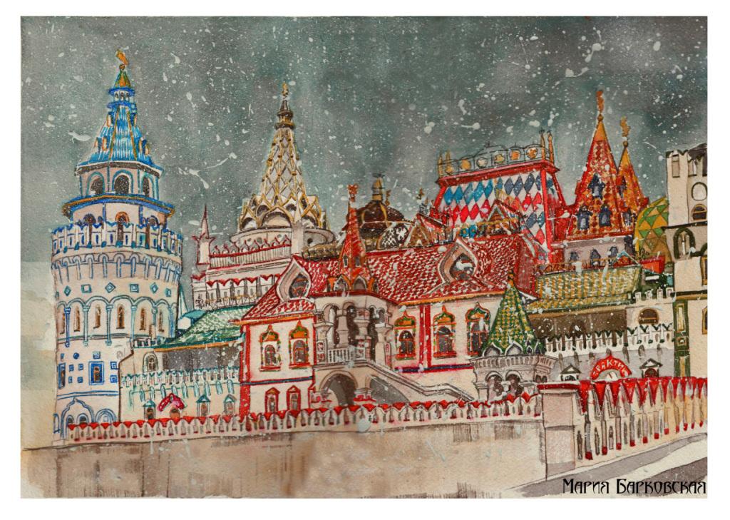 "Кремль зимний”  30х40см