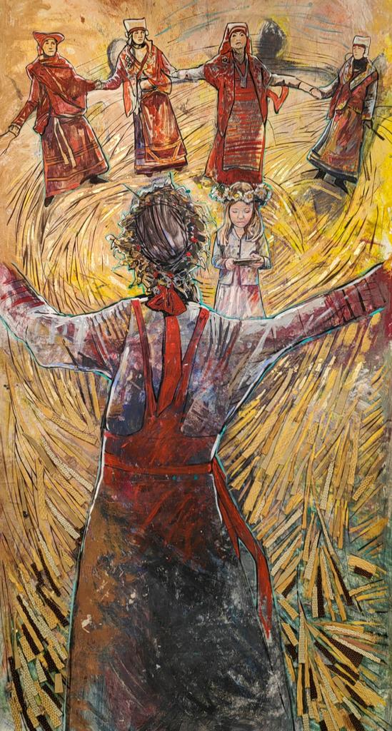 "Красный круг”  170х100см