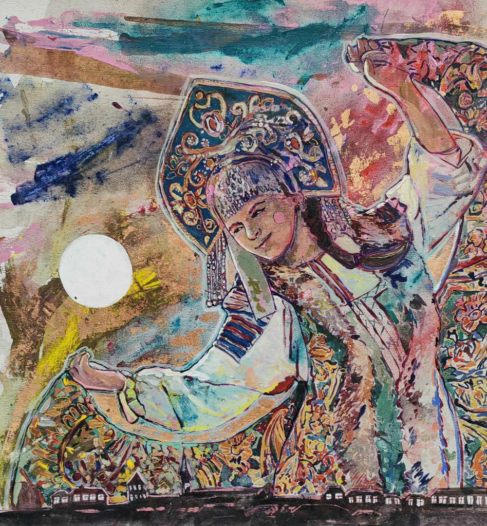 "Вьюга. Время танца" 60х60см