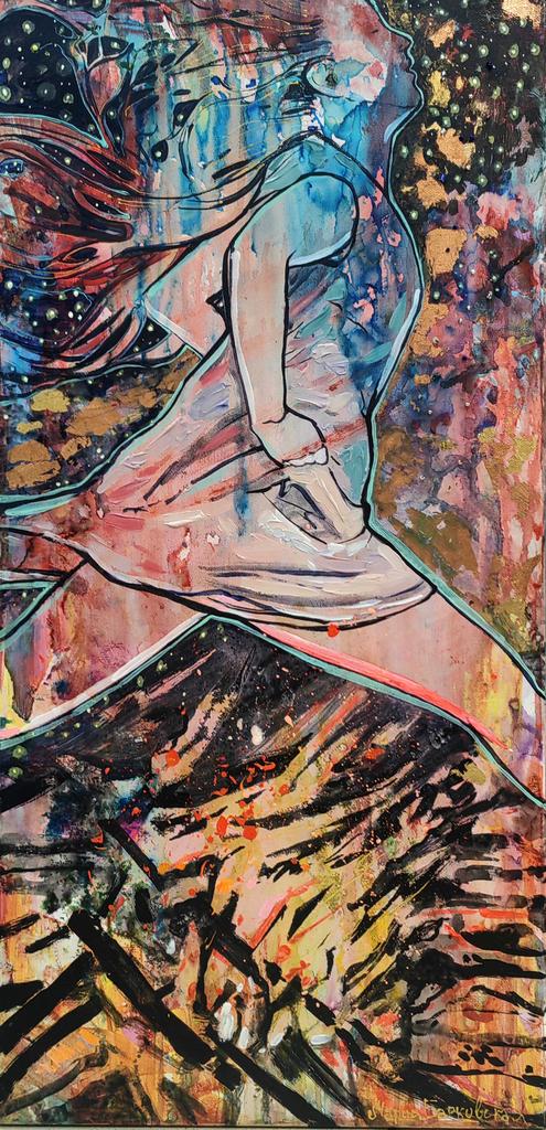 "Огонь. Костры Купалы"   40х80см