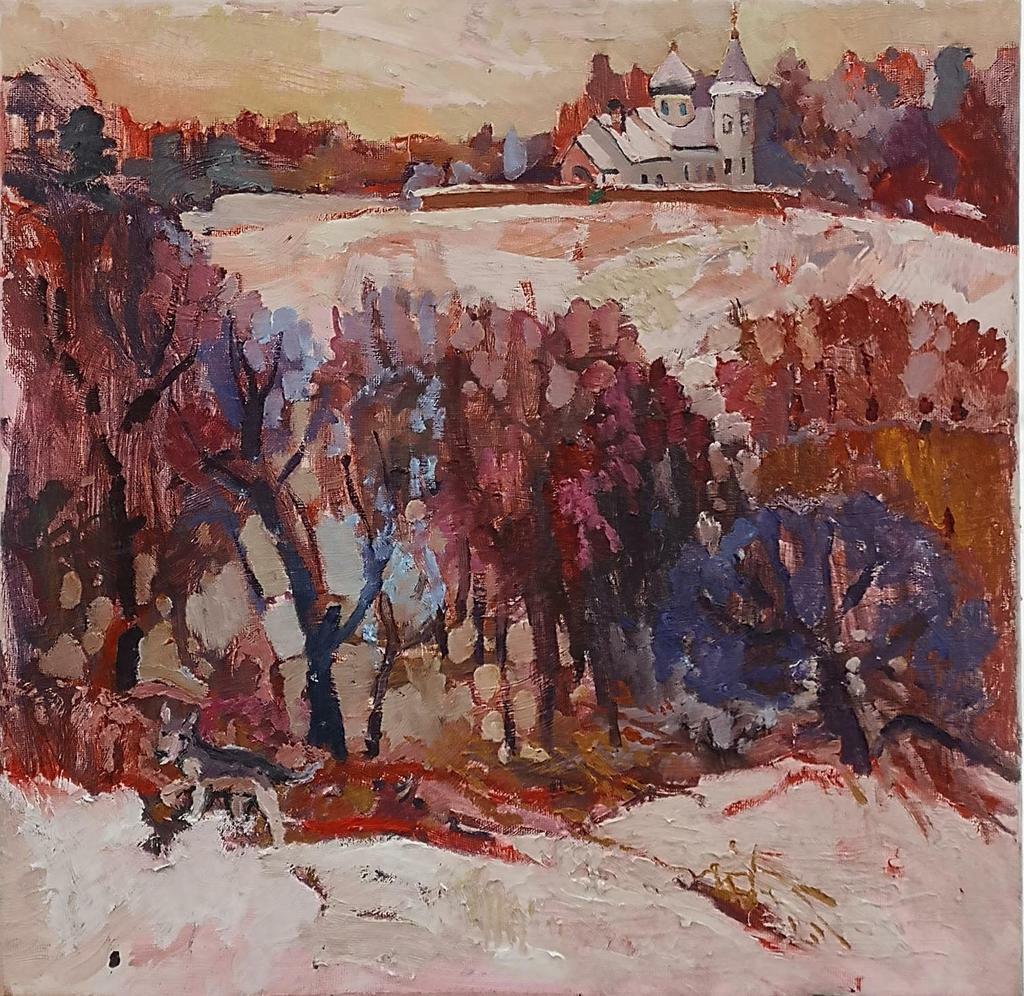 "Найди собаку"  40х40см+ рама