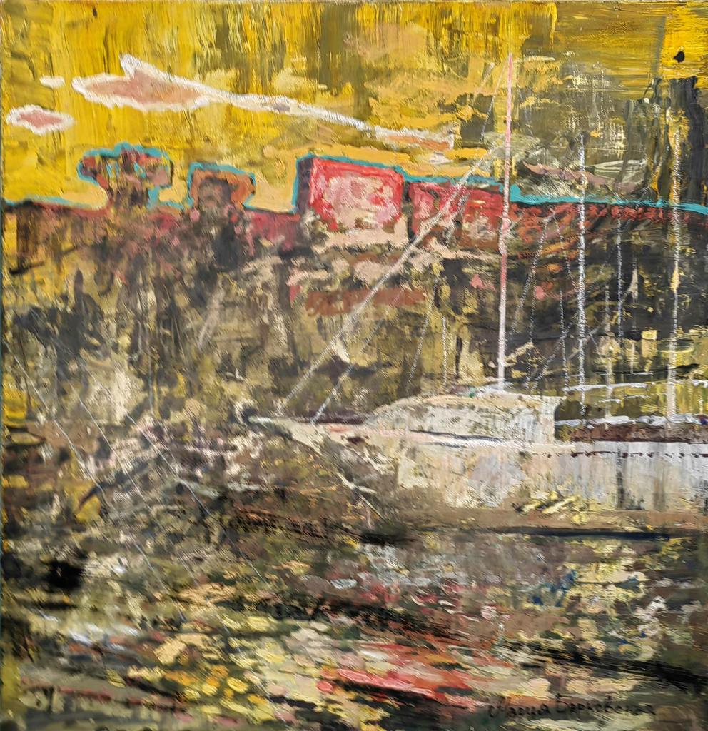 "Утро в цвете лимончелло" 60х60см