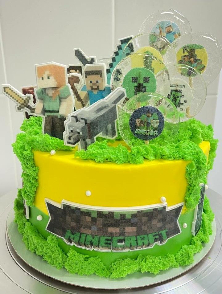 Торт майнкрафт