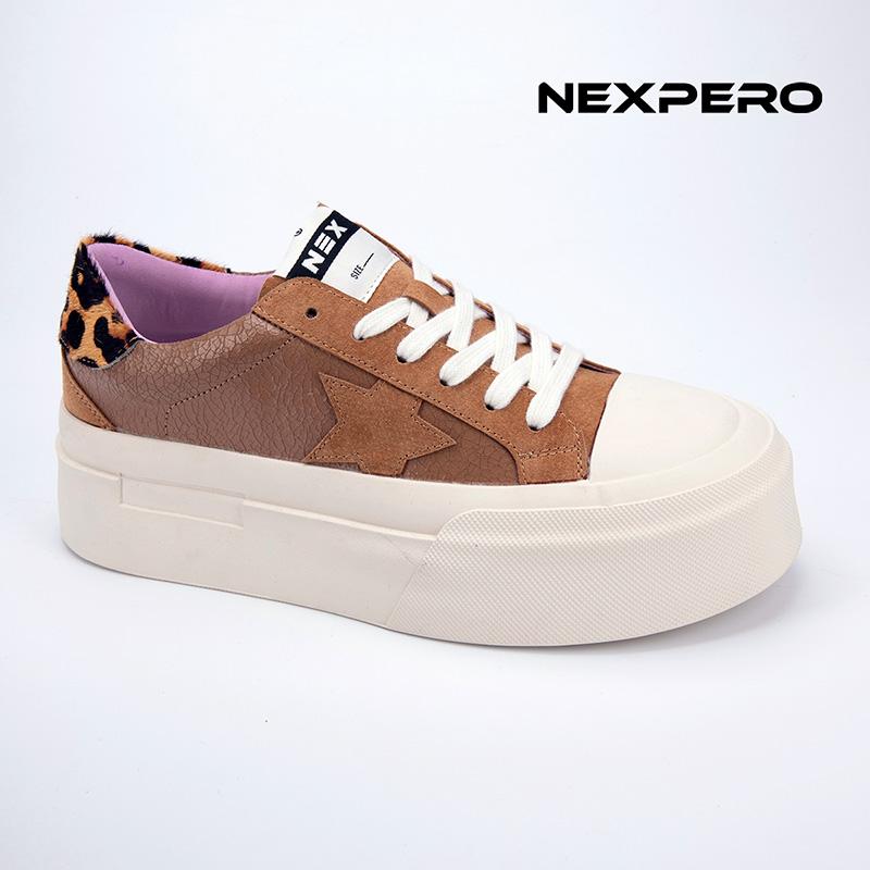 Кеды женские коричневые Nexpero