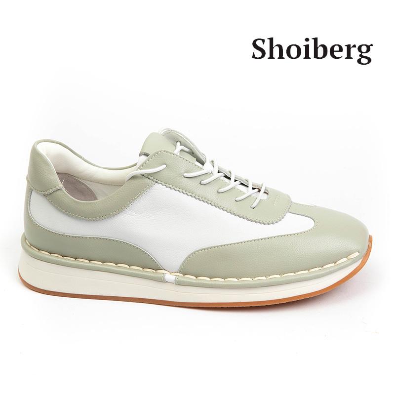 Кроссовки женские хаки Shoiberg