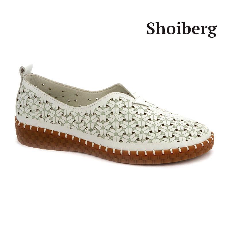 Туфли женские белые Shoiberg