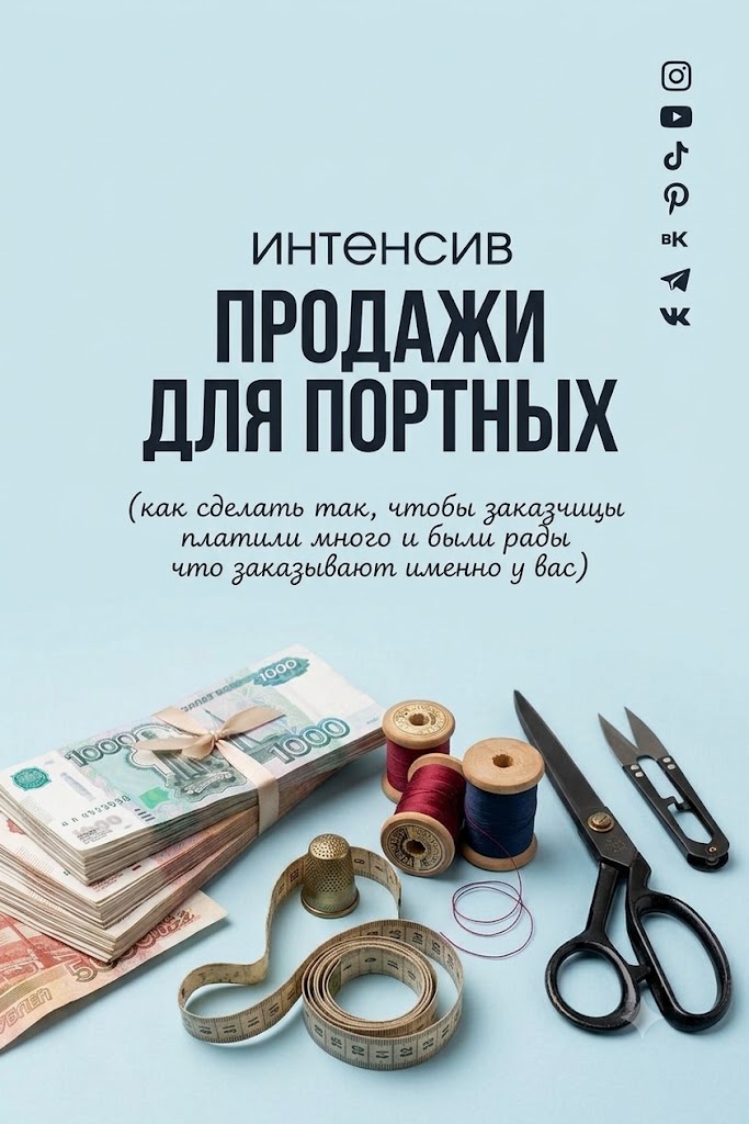 Продажи для портных