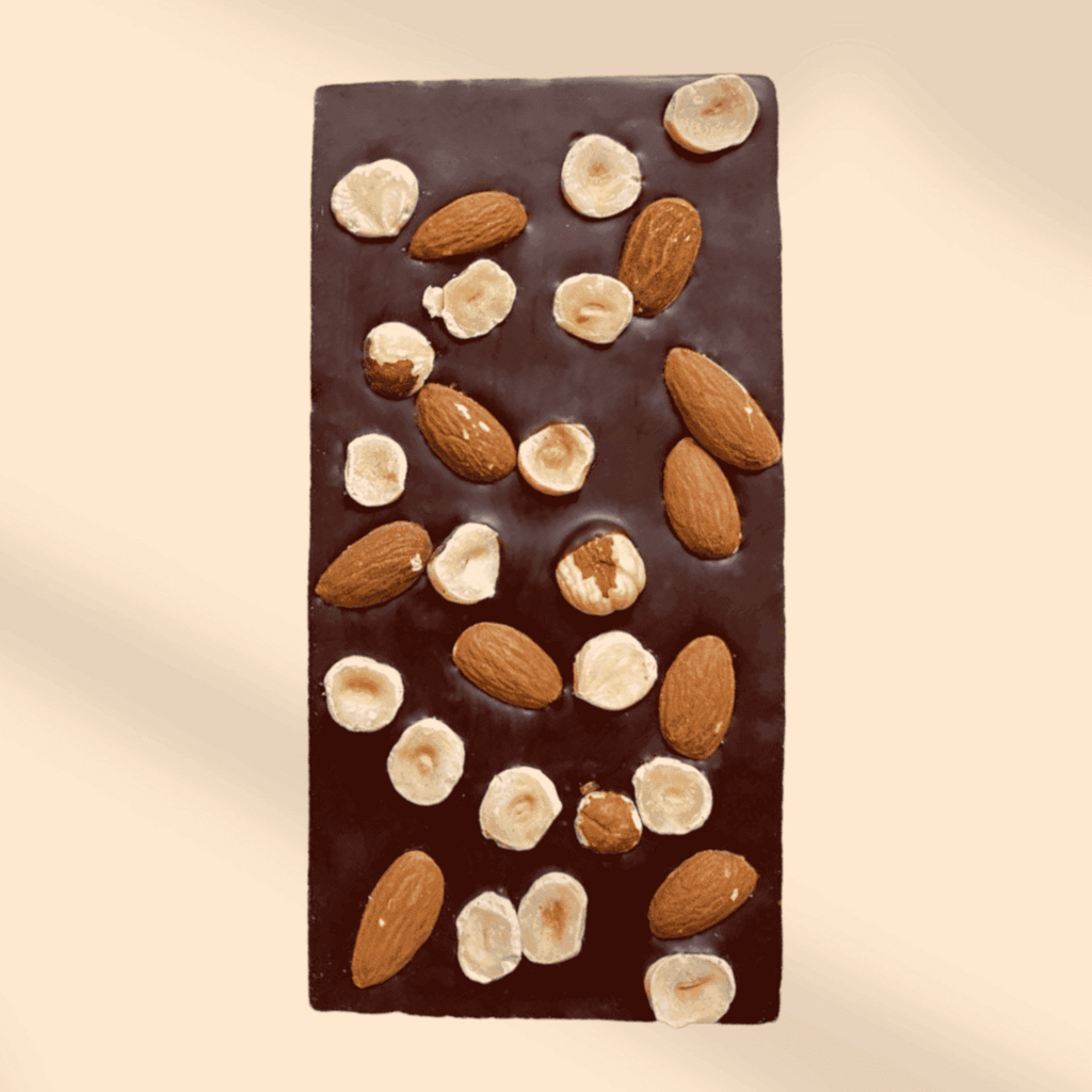 Темный шоколад 58% "ALMOND & HAZELNUT"