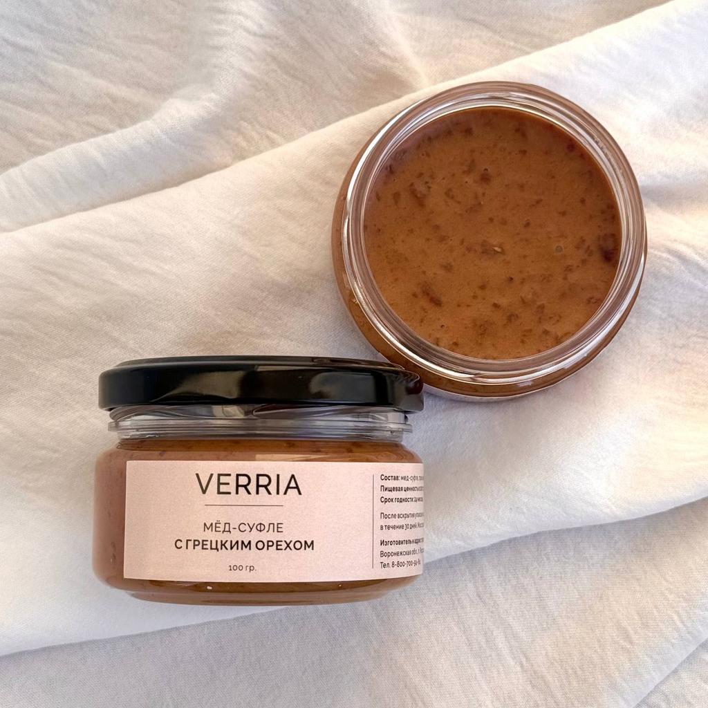 Мед-суфле с грецким орехом (100 гр.)