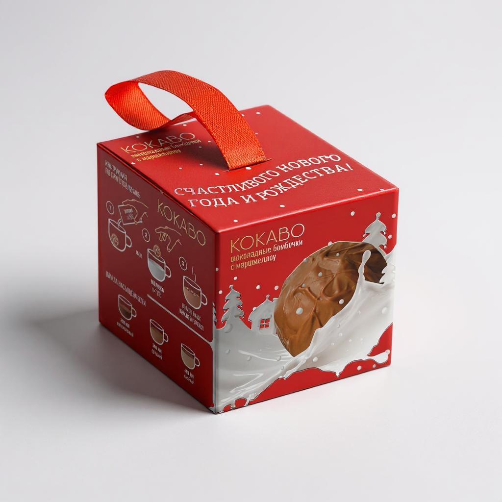 Шоколадная бомбочка с маршмеллоу (35 гр.)