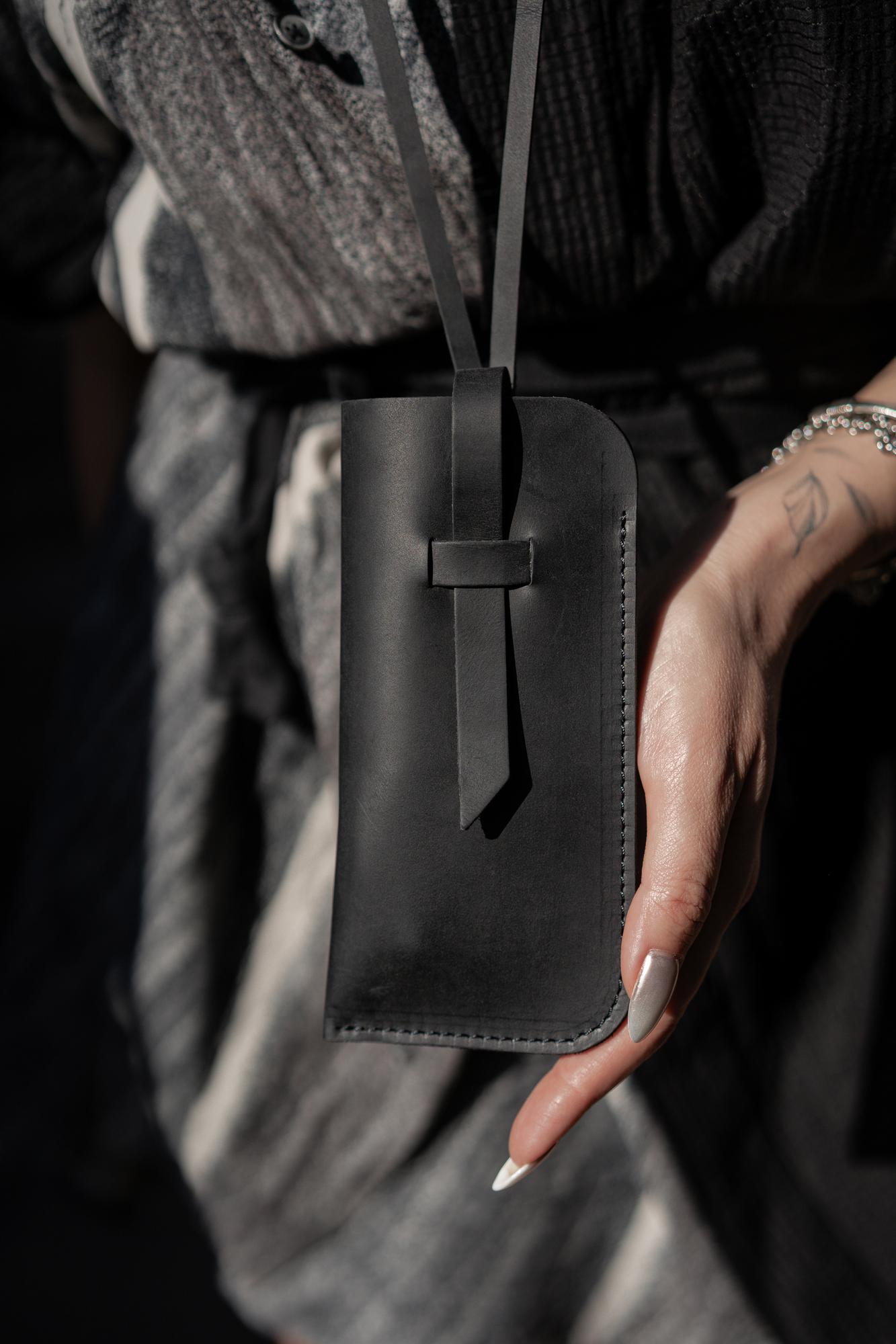 Кожаный очечник/Чехол для очков из натуральной кожи