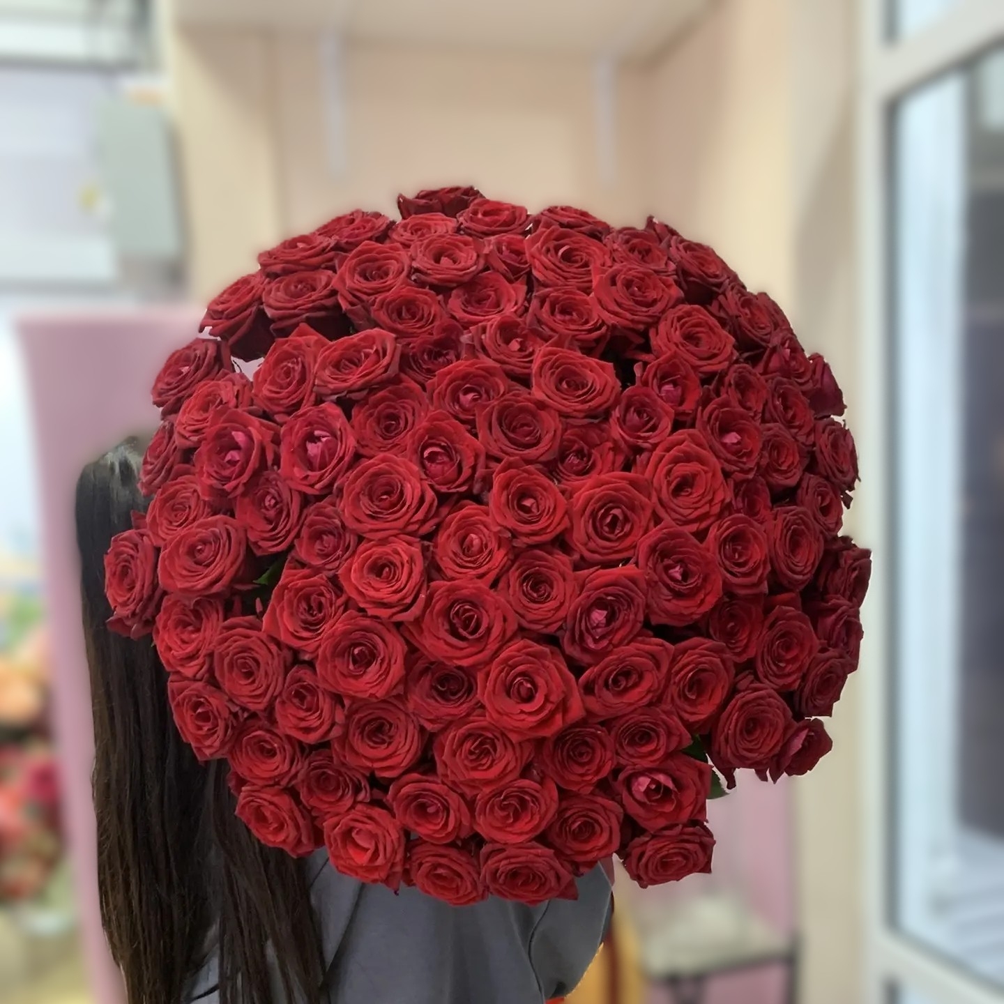 101 красная роза