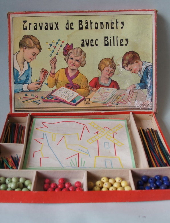 Старинная детская игра "Конструктор", Франция, 1920 г.
