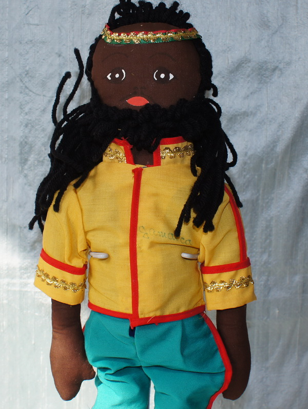 Винтажная кукла, Растаман, Ямайка, 44 см (700409)