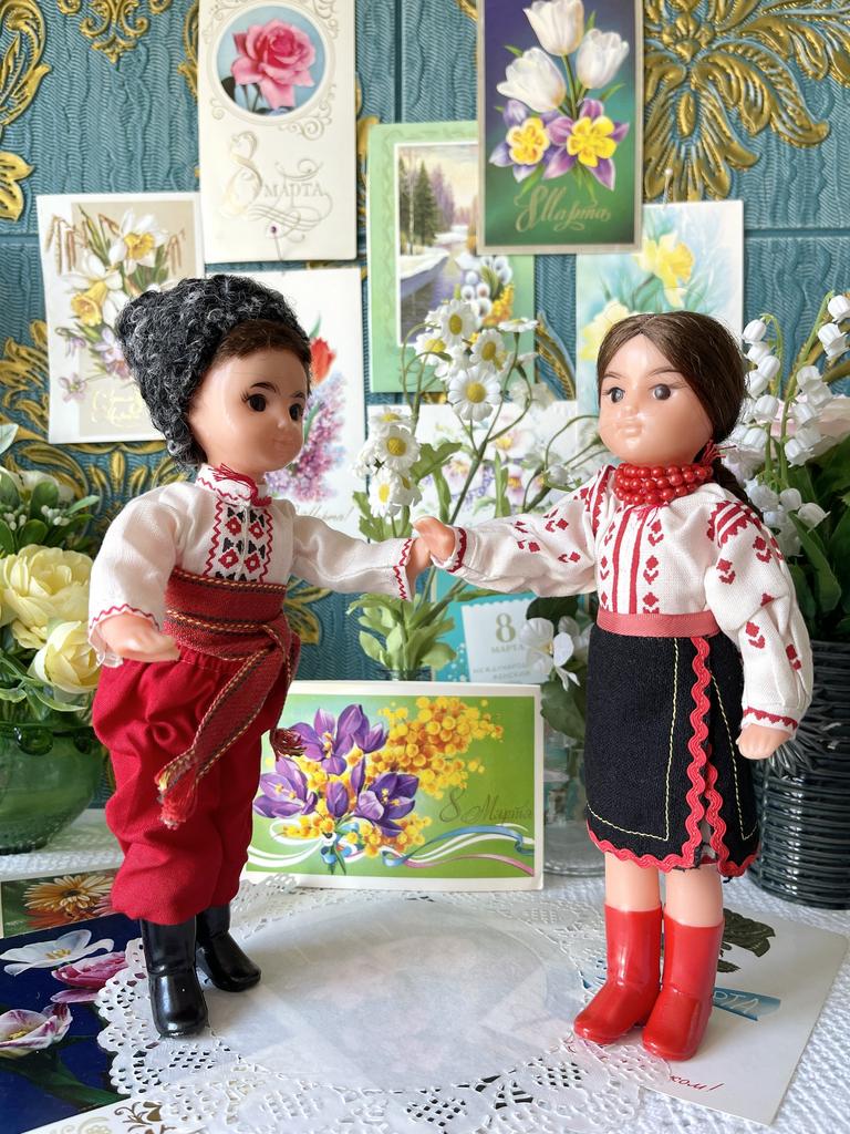 Советские куколки Василинка и Ивасик, 24 см