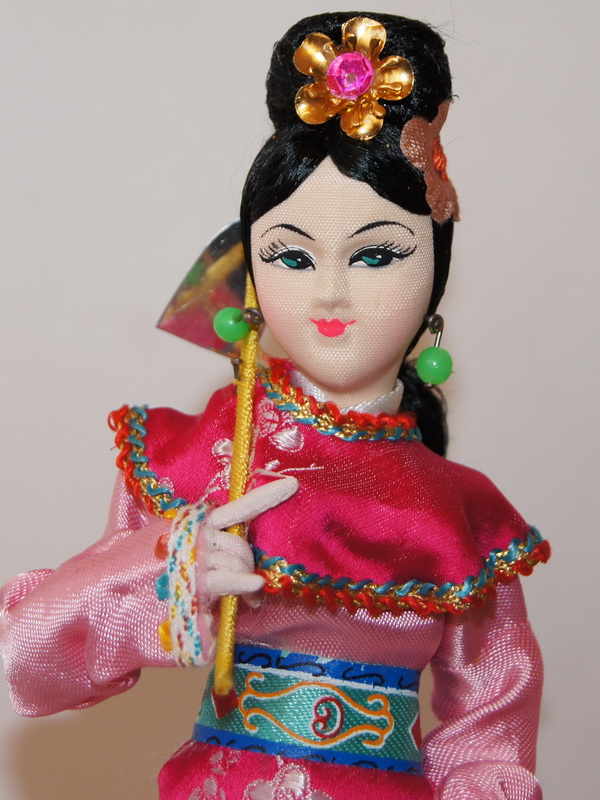 Национальная кукла, о. Тайвань, 24 см  (2007603)