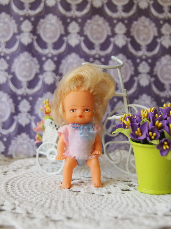 Мини куколка, ГДР, 7 см, 600211