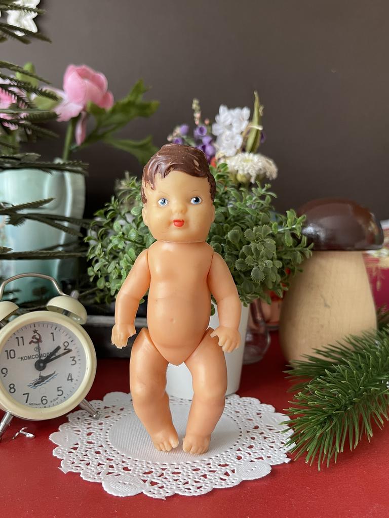 Пупс-крепыш, ранний, ГДР, 13 см, 600212