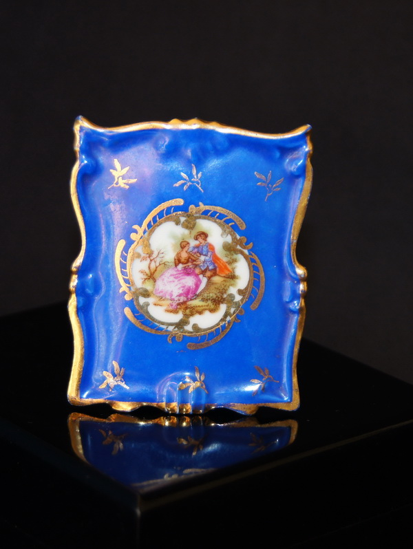 Миниатюра Картина, фарфор, Лимож, 7 см, 170618
