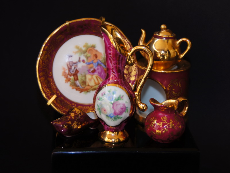 Лиможские миниатюры, фарфор, Франция