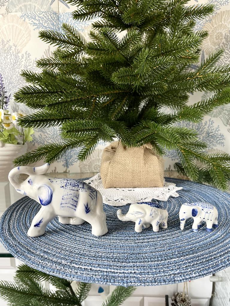 Слоники, фарфор, роспись, 3 шт., 170635