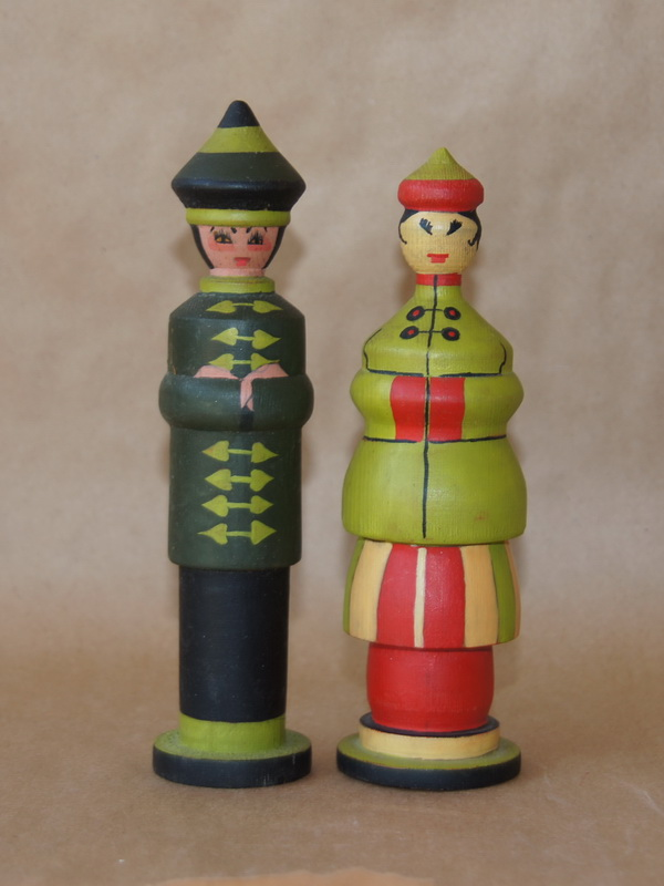 Деревянные куклы, Мьянма, 17 см