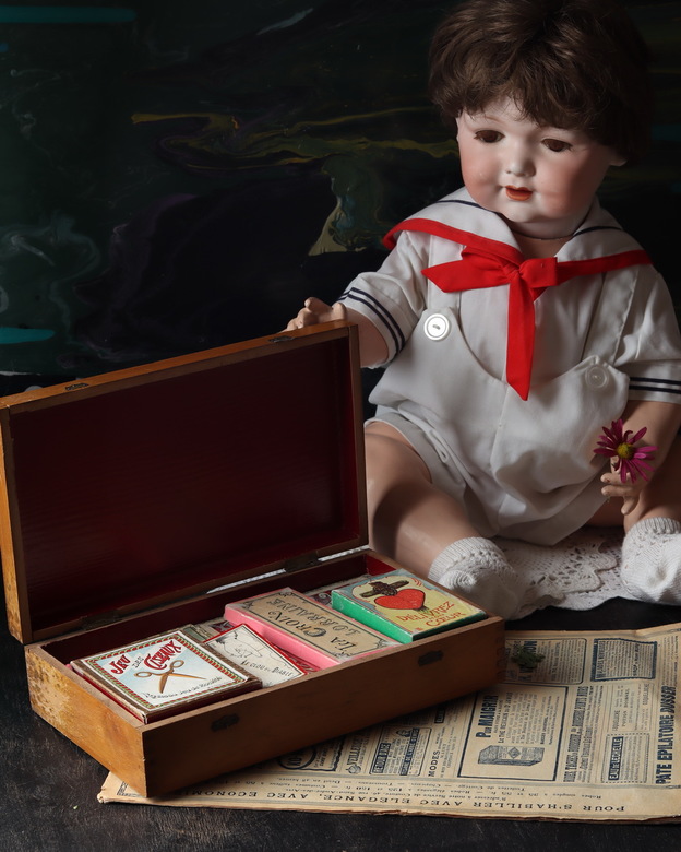 Антикварный набор игр, 1899 г., Франция