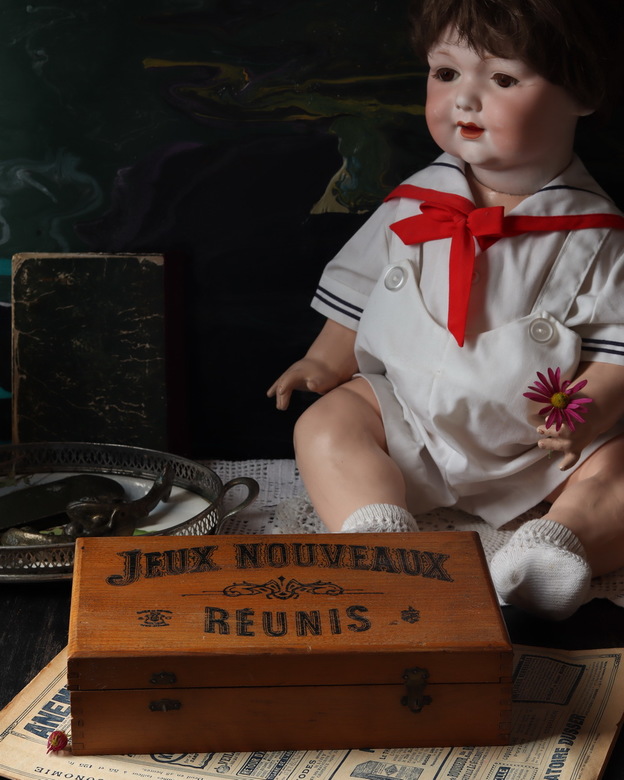 Антикварный набор игр, 1899 г., Франция