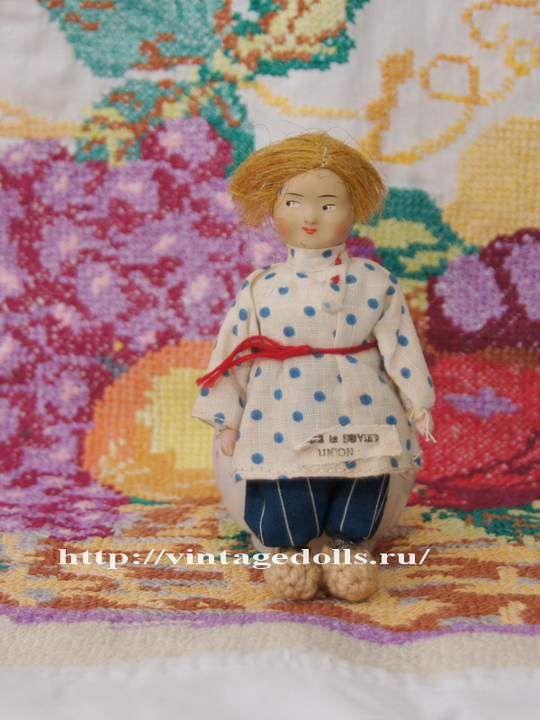 Старинная советская кукла, 1920 г. (арт.400273)