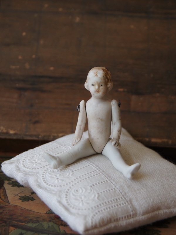 Старинная мини куколка, Тюрингия, Германия, 8 см (100657)