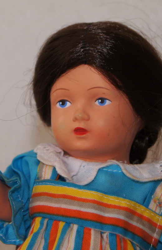 Старинная кукла Schildkrot, целлулоид, 25 см