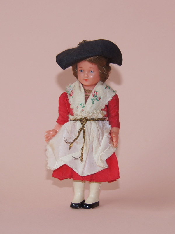 Винтажная кукла Shildkrot, 13 см