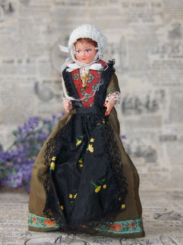 Старинная целлулоидная кукла, 13 см (1400678)